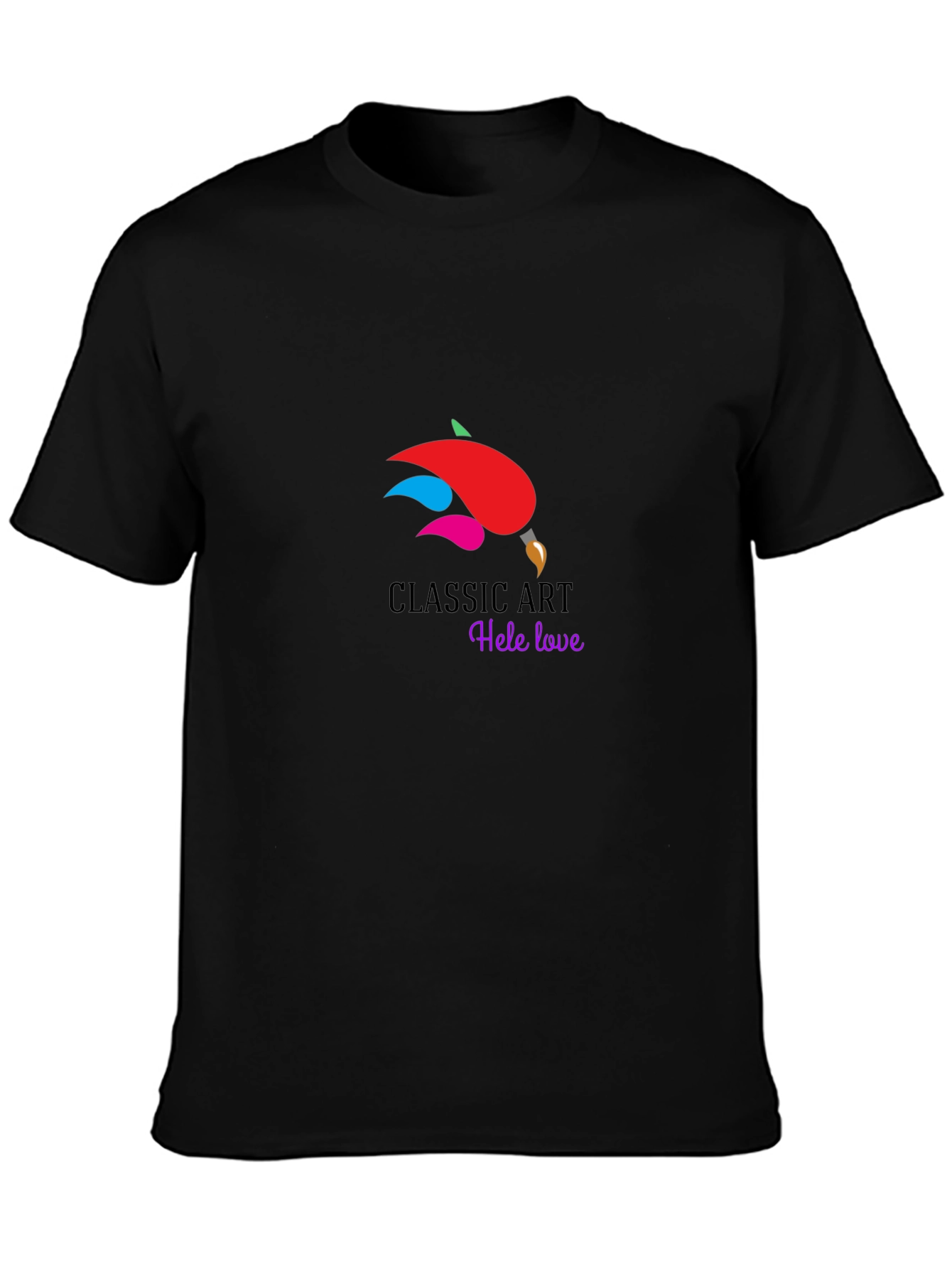 Classic Art Hele Love Black T-Shirt