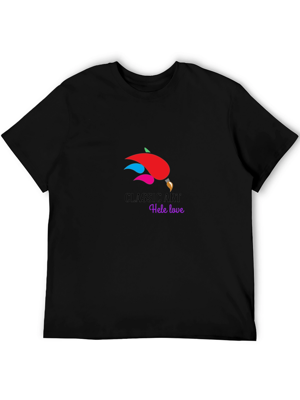 Classic Art Hele Love Black T-Shirt
