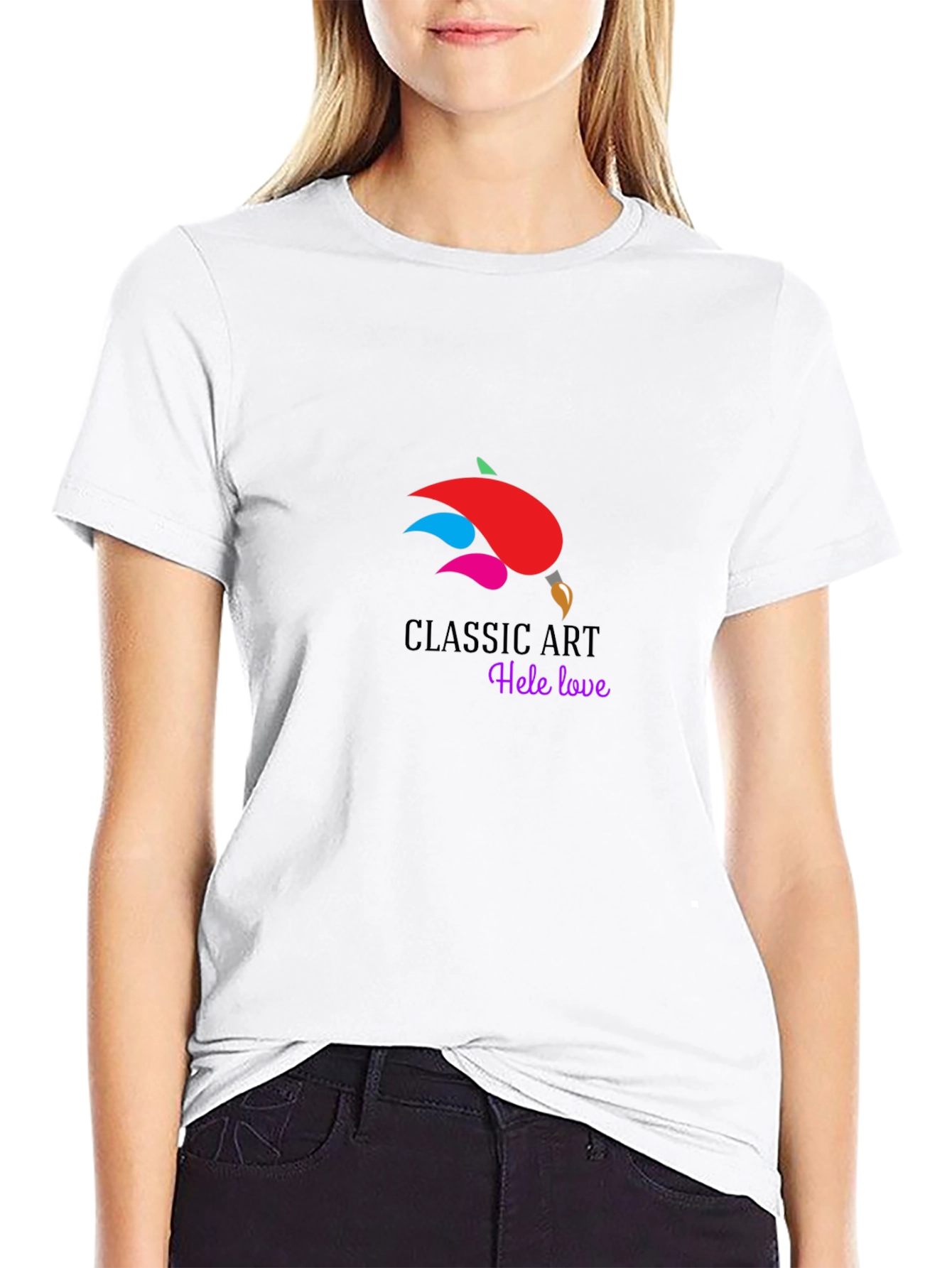 Classic Art Hele Love Black T-Shirt