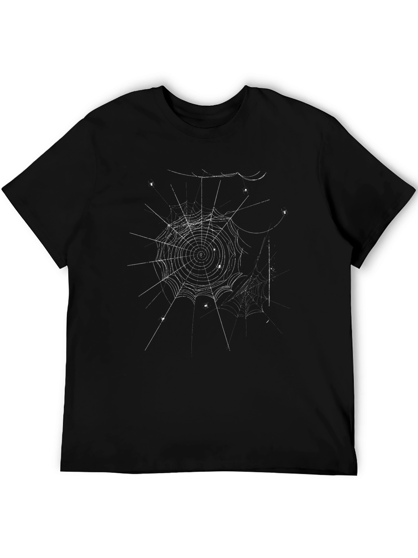 Spider Web Graphic T-Shirt - Gothic Style