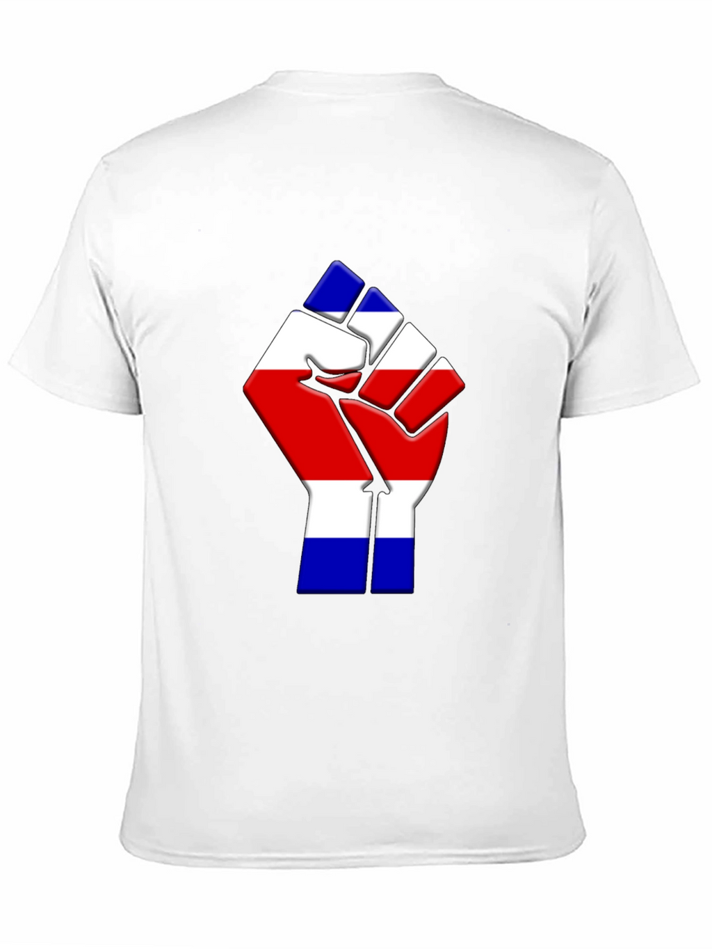 Costa Rica Flag Fist T-Shirt - Black