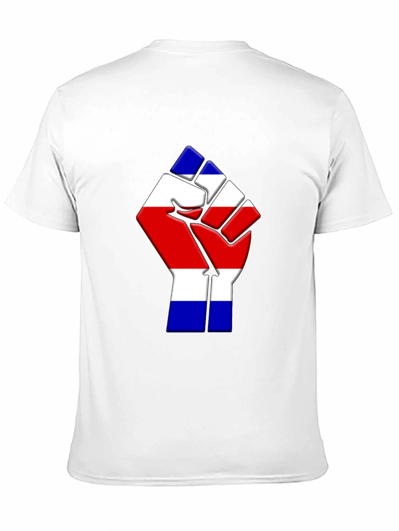 Costa Rica Flag Fist T-Shirt - Black