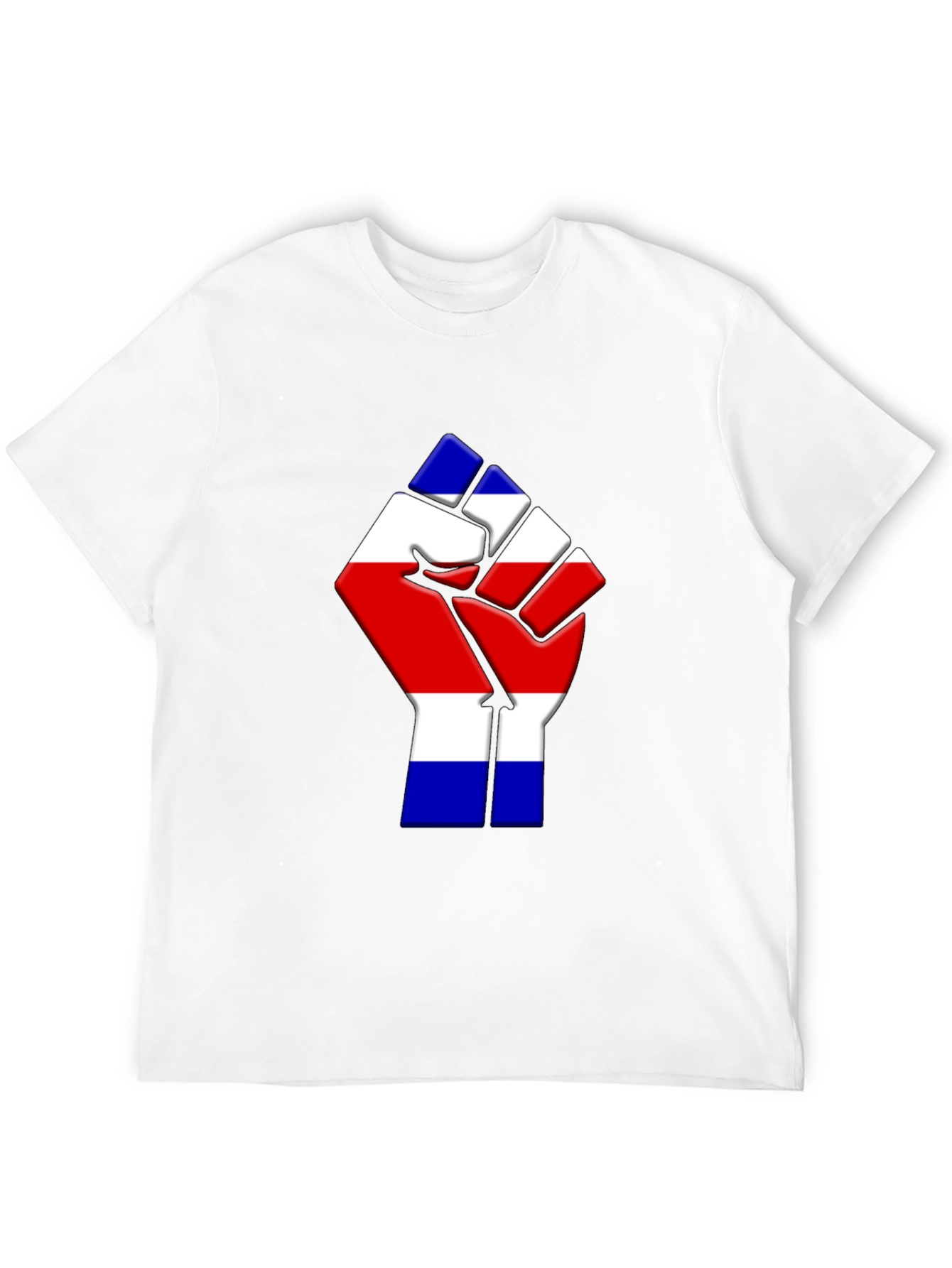 Costa Rica Flag Fist T-Shirt - Black