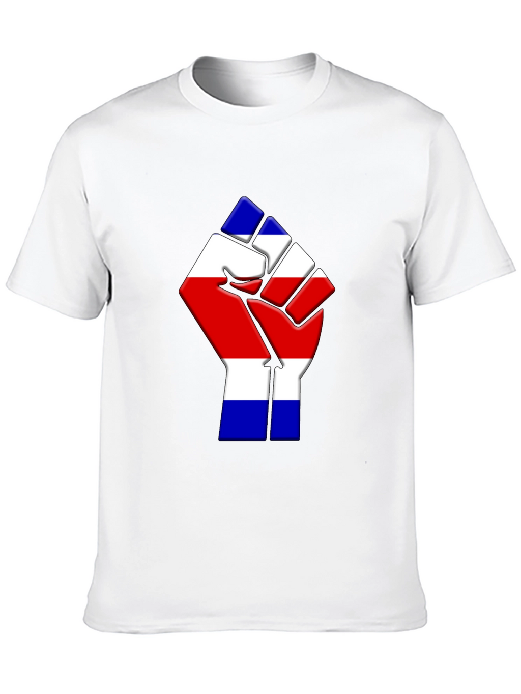 Costa Rica Flag Fist T-Shirt - Black
