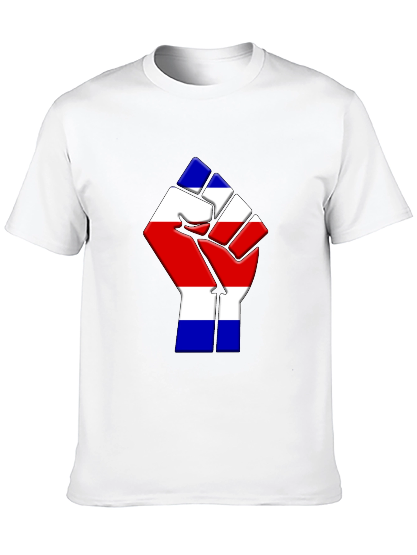Costa Rica Flag Fist T-Shirt - Black
