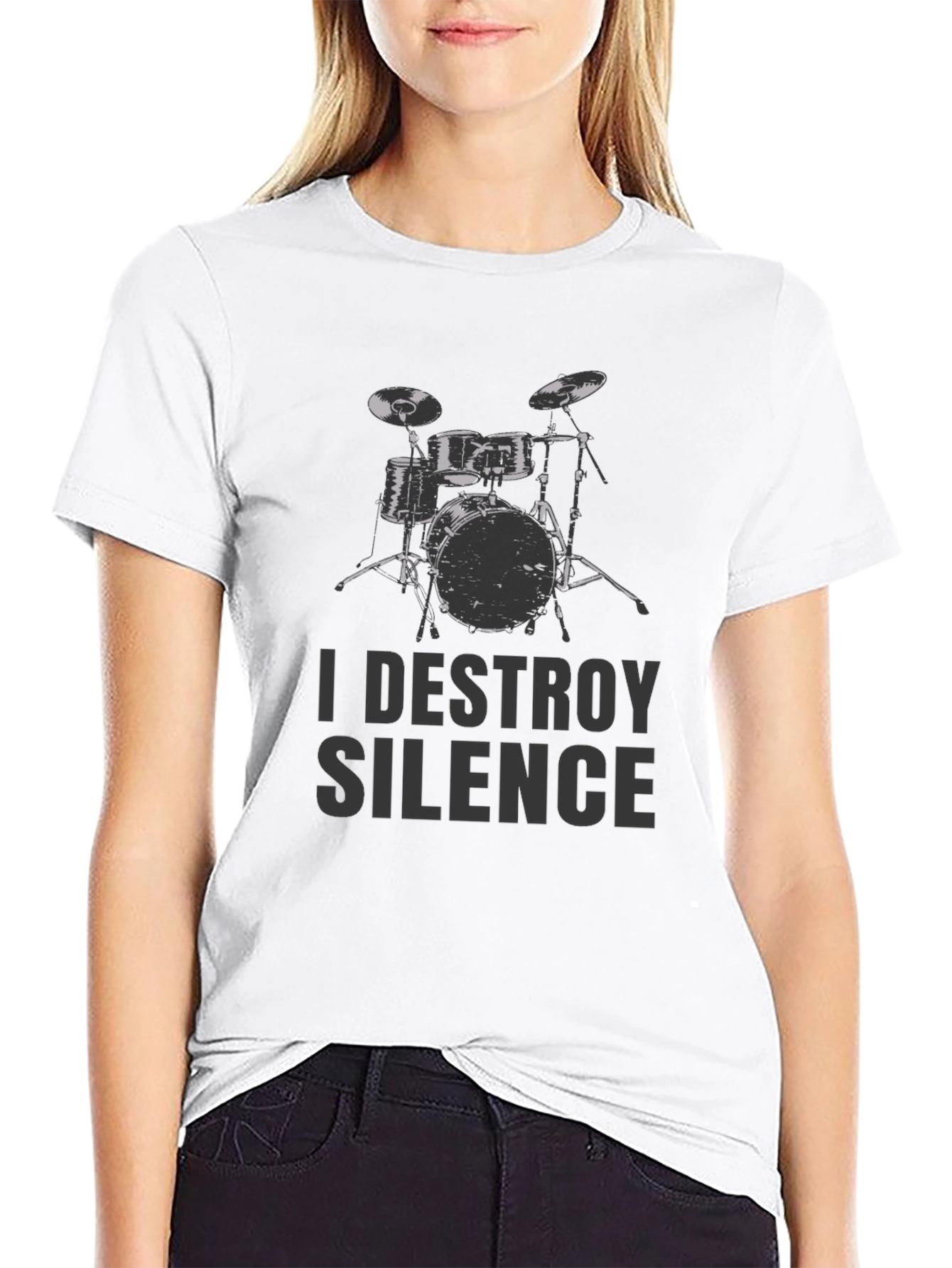 I Destroy Silence Drummer Tee