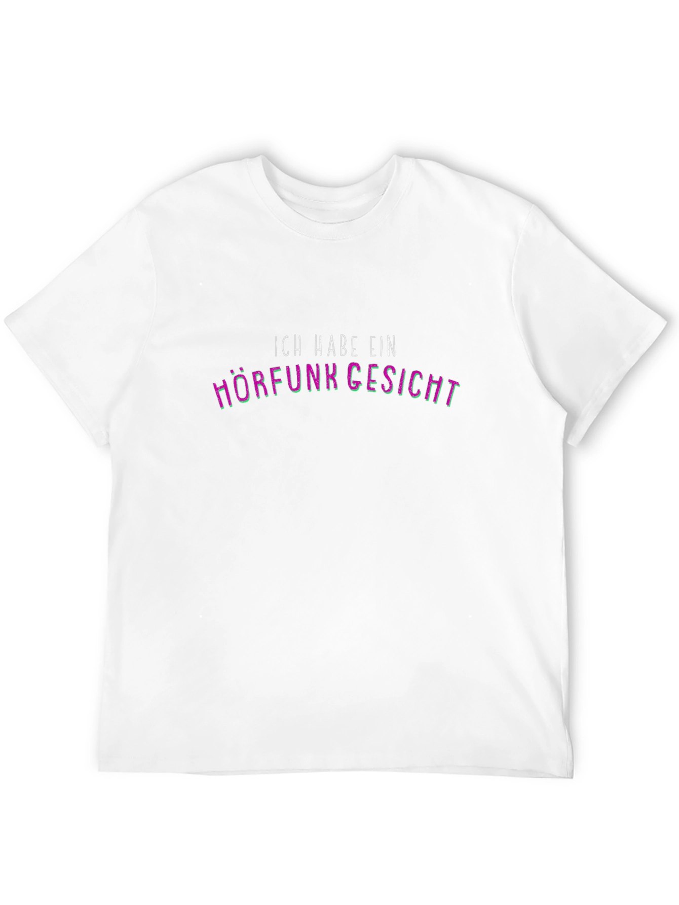 Ich Habe Ein Hörfunk Gesicht - Black T-Shirt