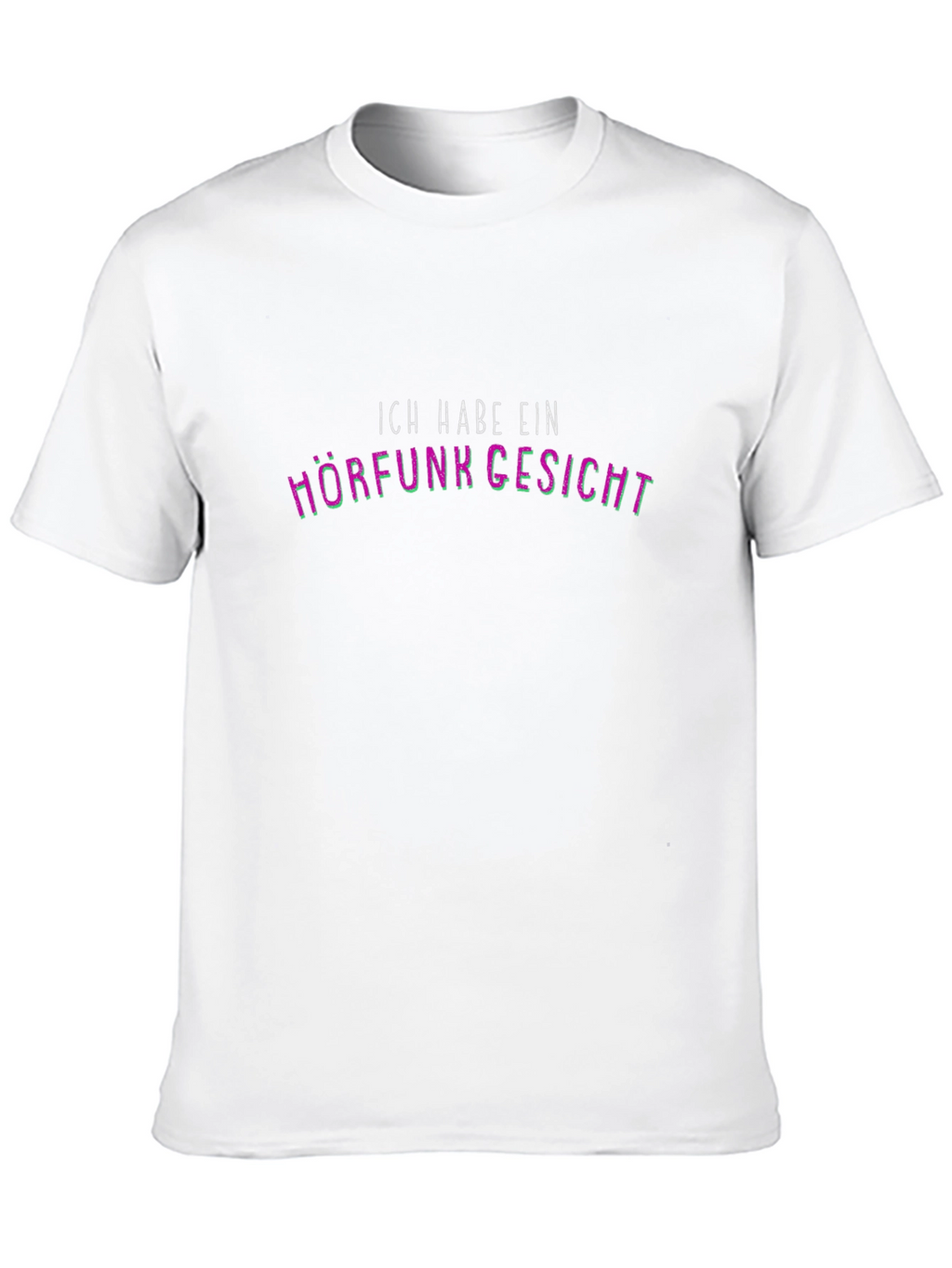 Ich Habe Ein Hörfunk Gesicht - Black T-Shirt