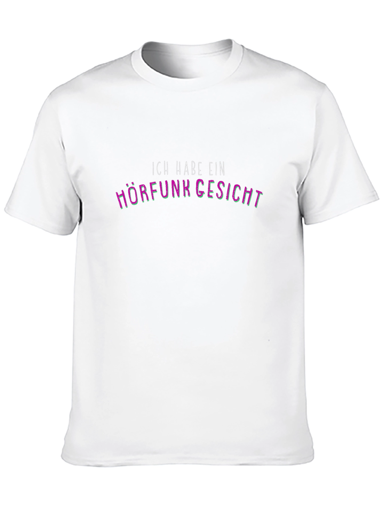 Ich Habe Ein Hörfunk Gesicht - Black T-Shirt