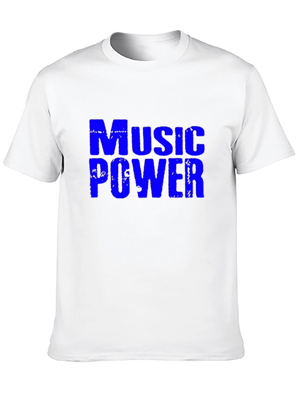 Music Power Graphic Tee - Stylish Crew Neck T-Shirt