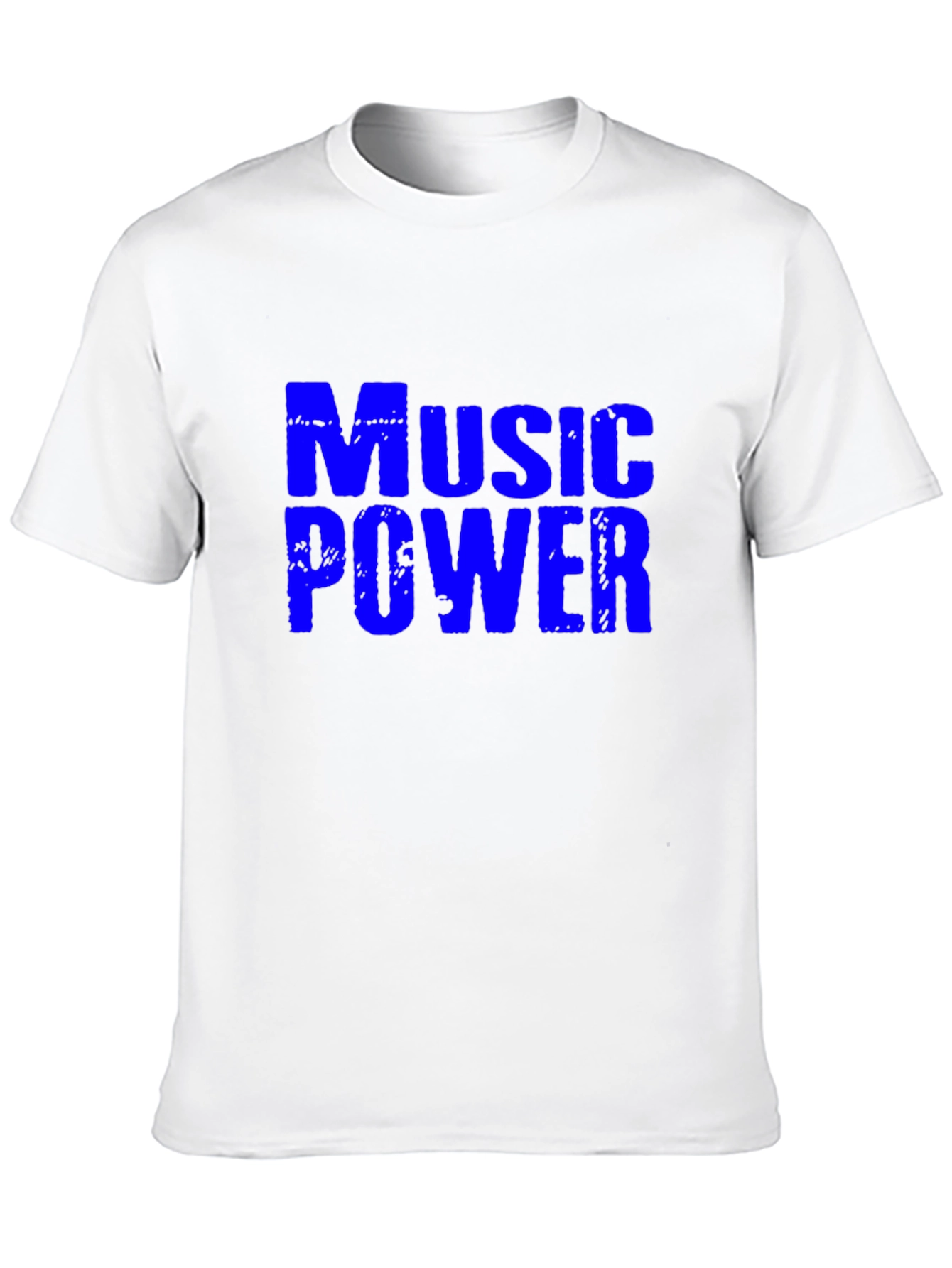 Music Power Graphic Tee - Stylish Crew Neck T-Shirt