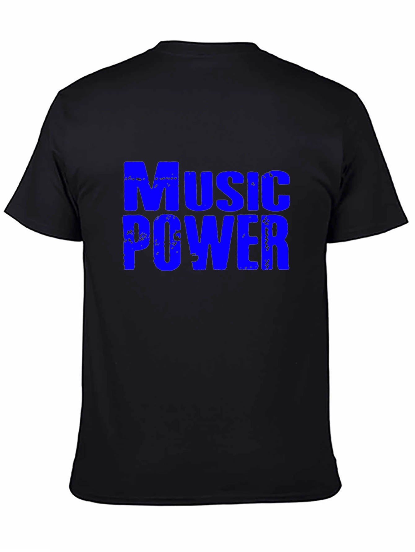 Music Power Graphic Tee - Stylish Crew Neck T-Shirt