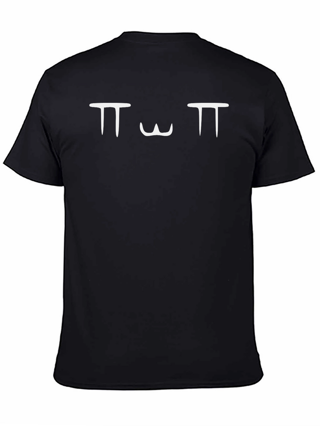 Black T-Shirt with OwO Face Design