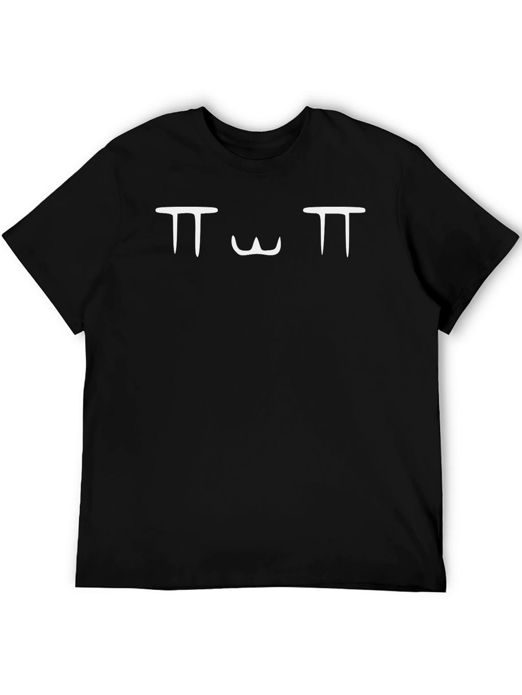 Black T-Shirt with OwO Face Design
