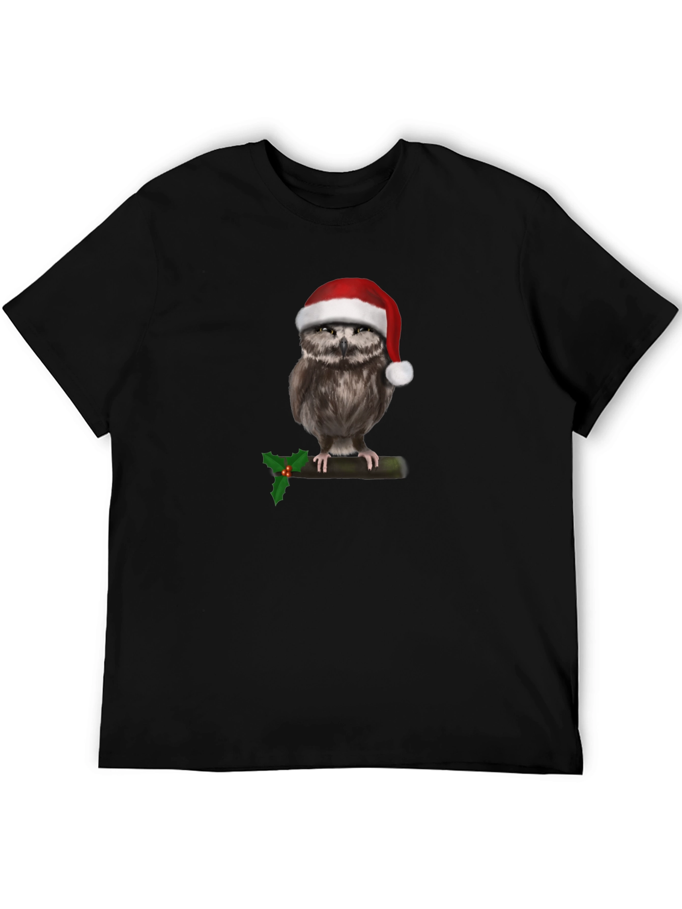 Festive Owl Christmas T-Shirt