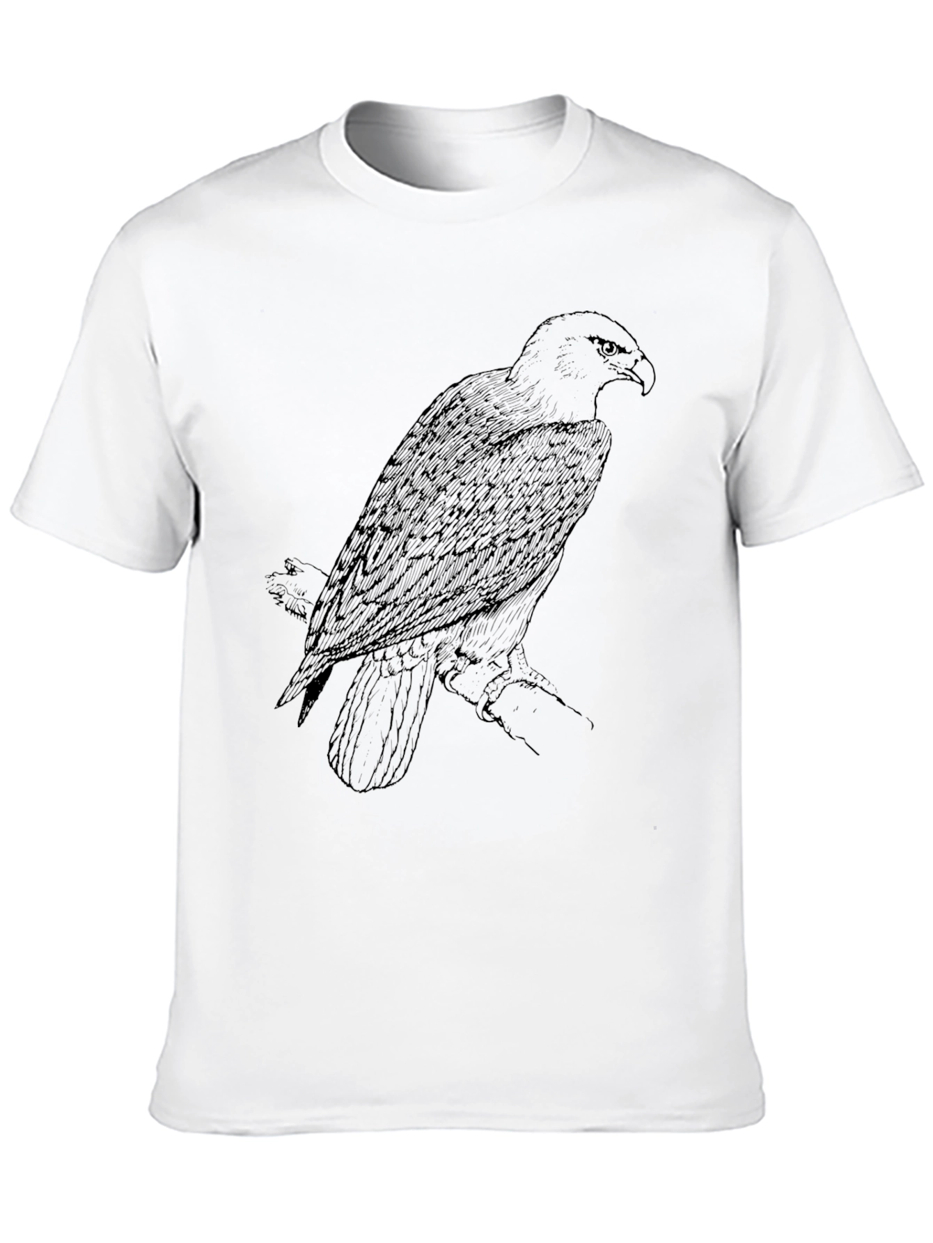 Mens Black Eagle Graphic Tee