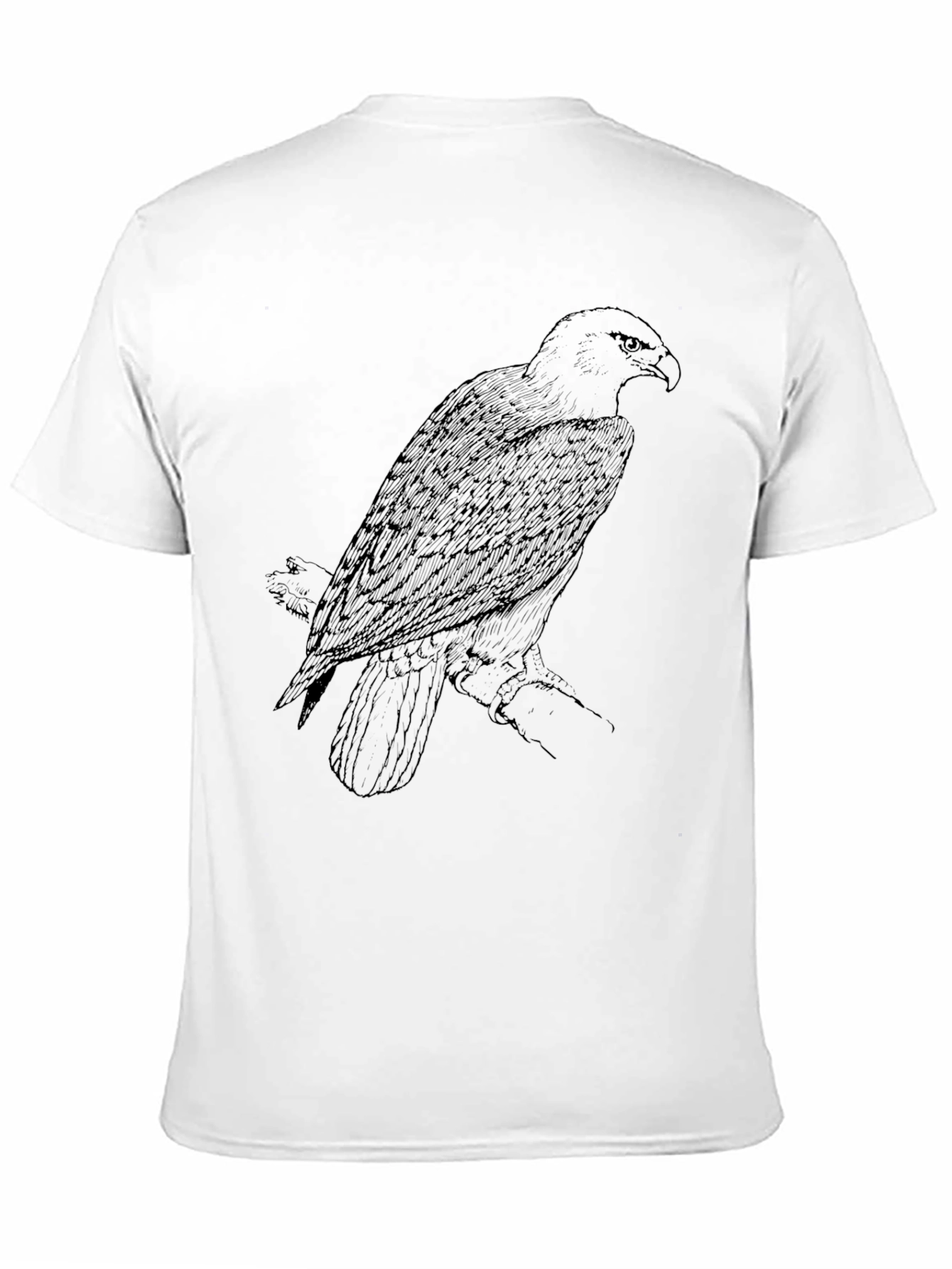 Mens Black Eagle Graphic Tee
