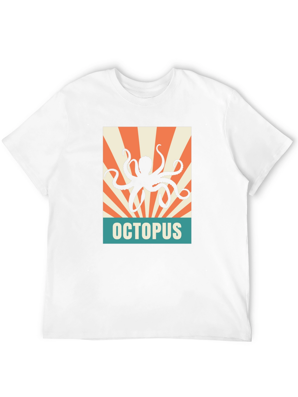 Retro Octopus Graphic Tee - Black Unisex T-Shirt
