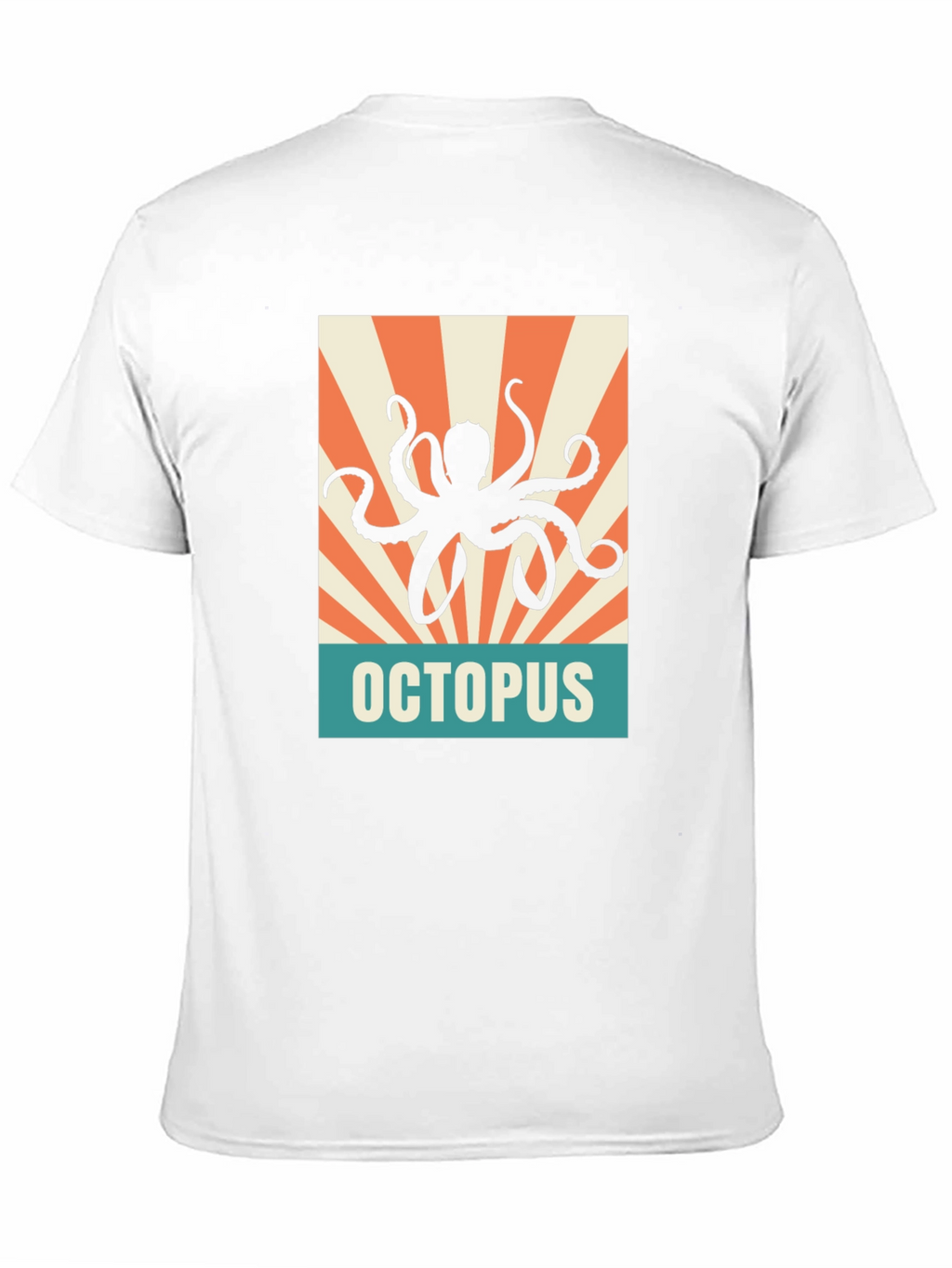 Retro Octopus Graphic Tee - Black Unisex T-Shirt