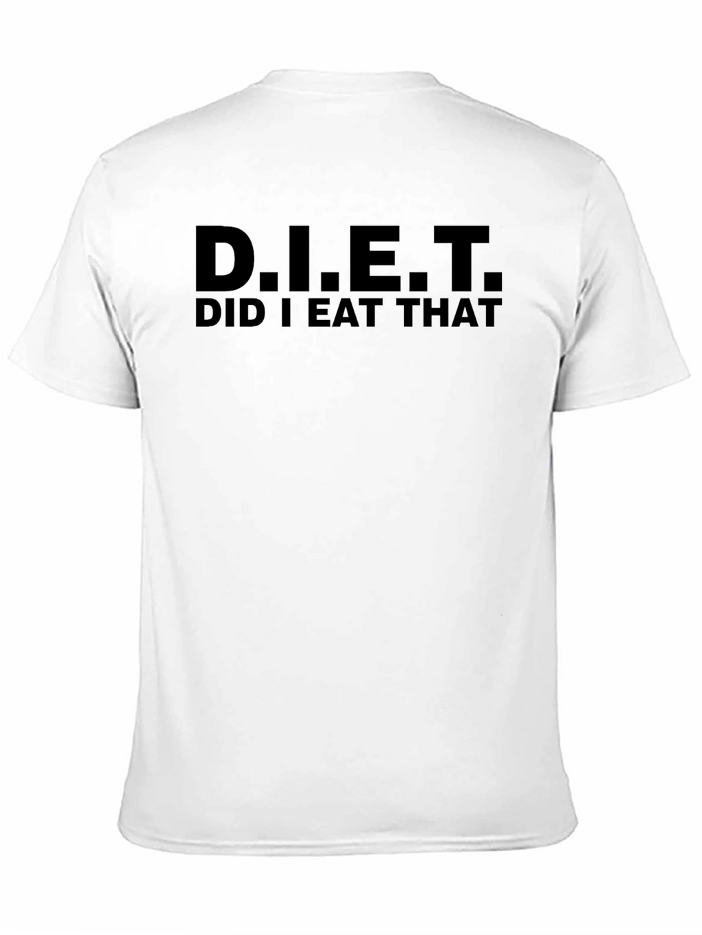 D.I.E.T. Did I Eat That? Black Graphic Tee