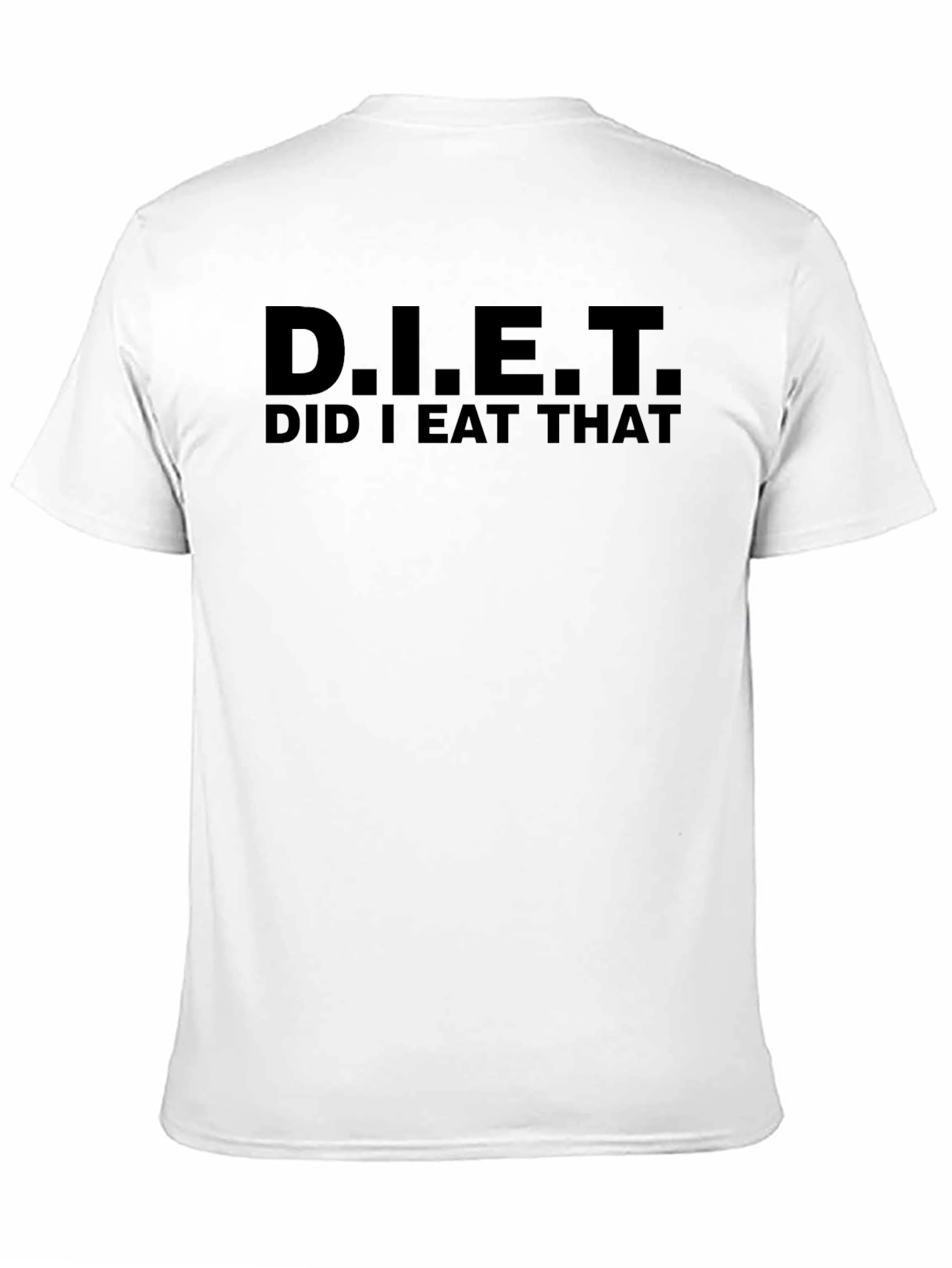 D.I.E.T. Did I Eat That? Black Graphic Tee