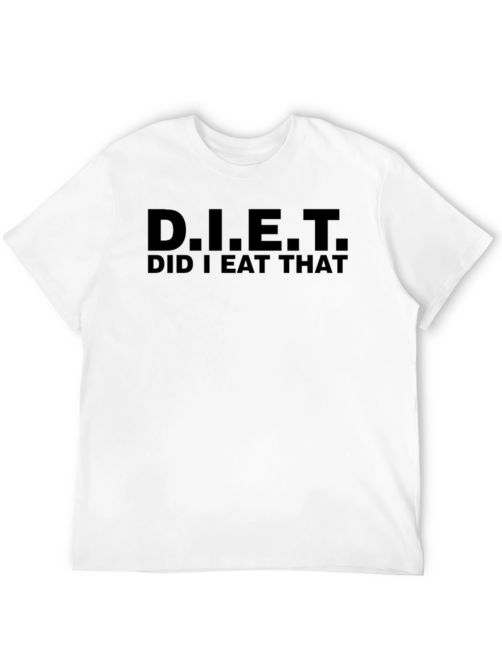 D.I.E.T. Did I Eat That? Black Graphic Tee