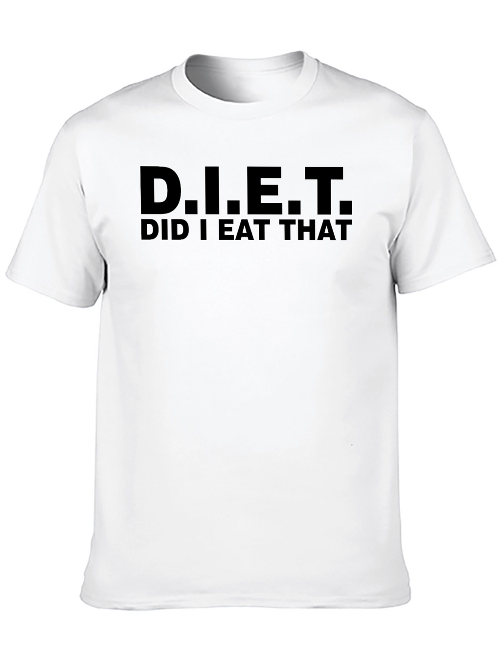 D.I.E.T. Did I Eat That? Black Graphic Tee