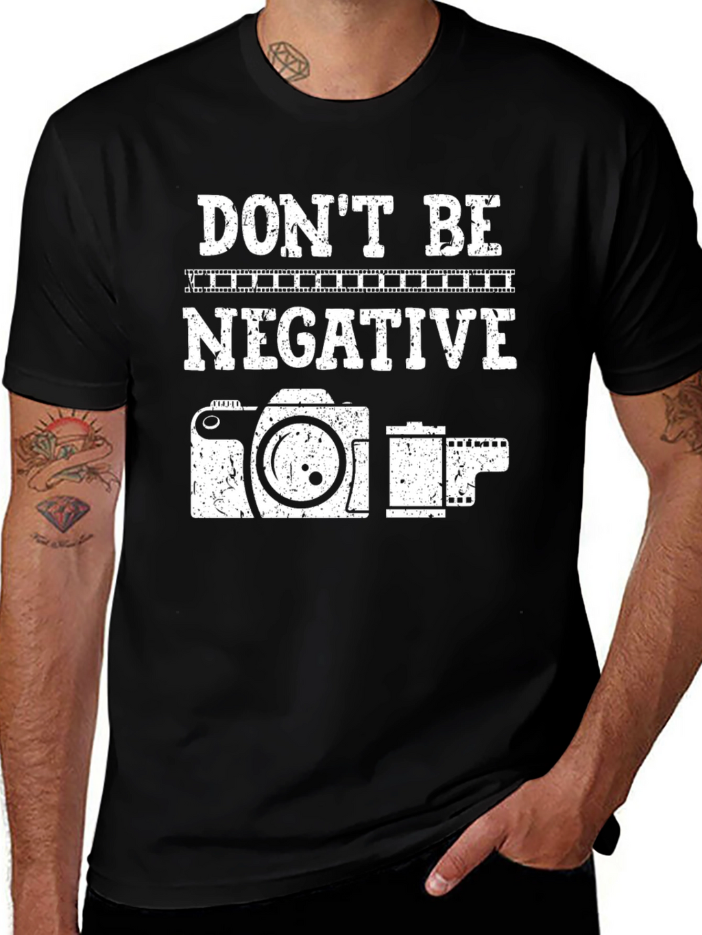 Dont Be Negative Camera T-Shirt