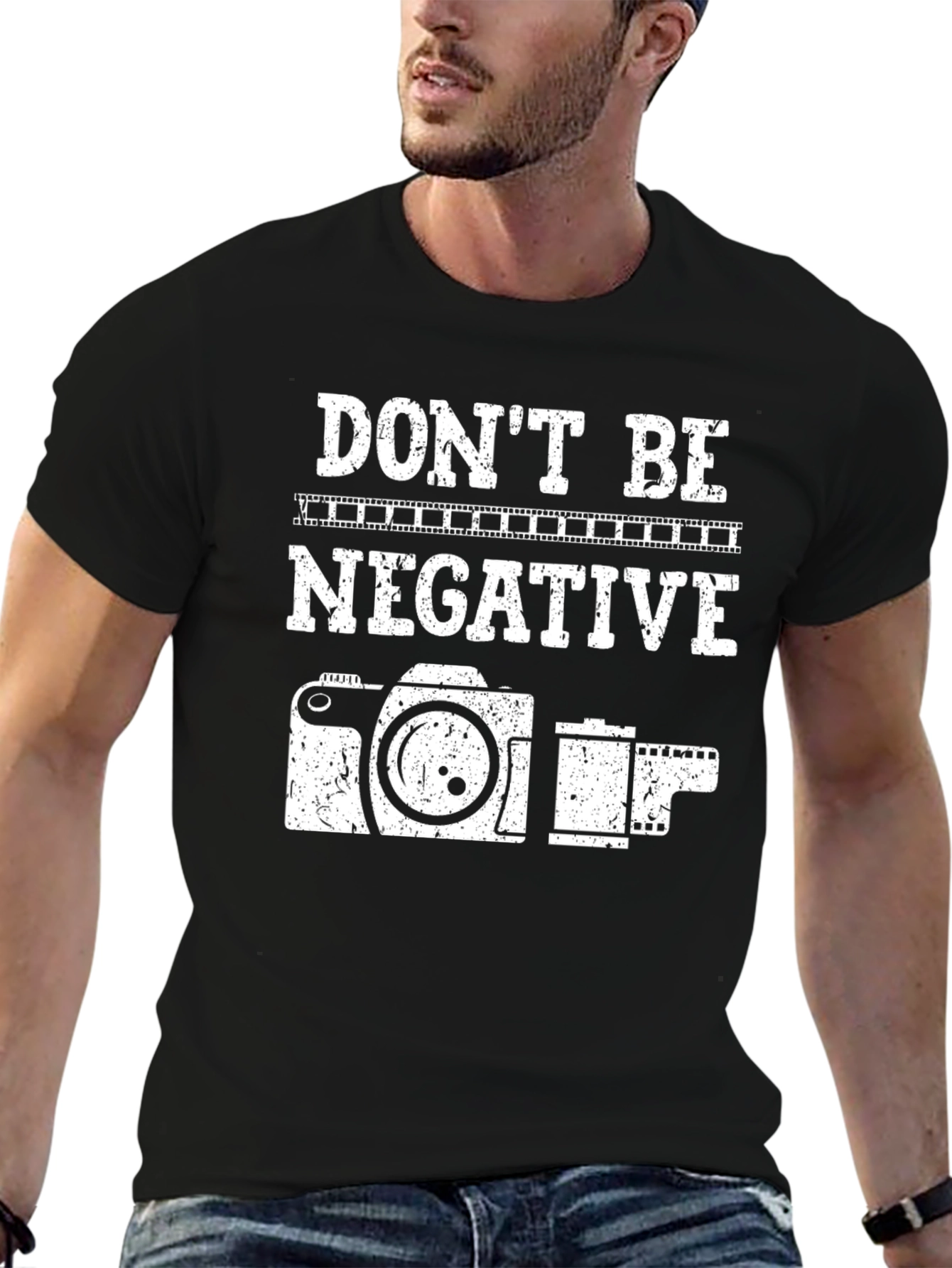 Dont Be Negative Camera T-Shirt