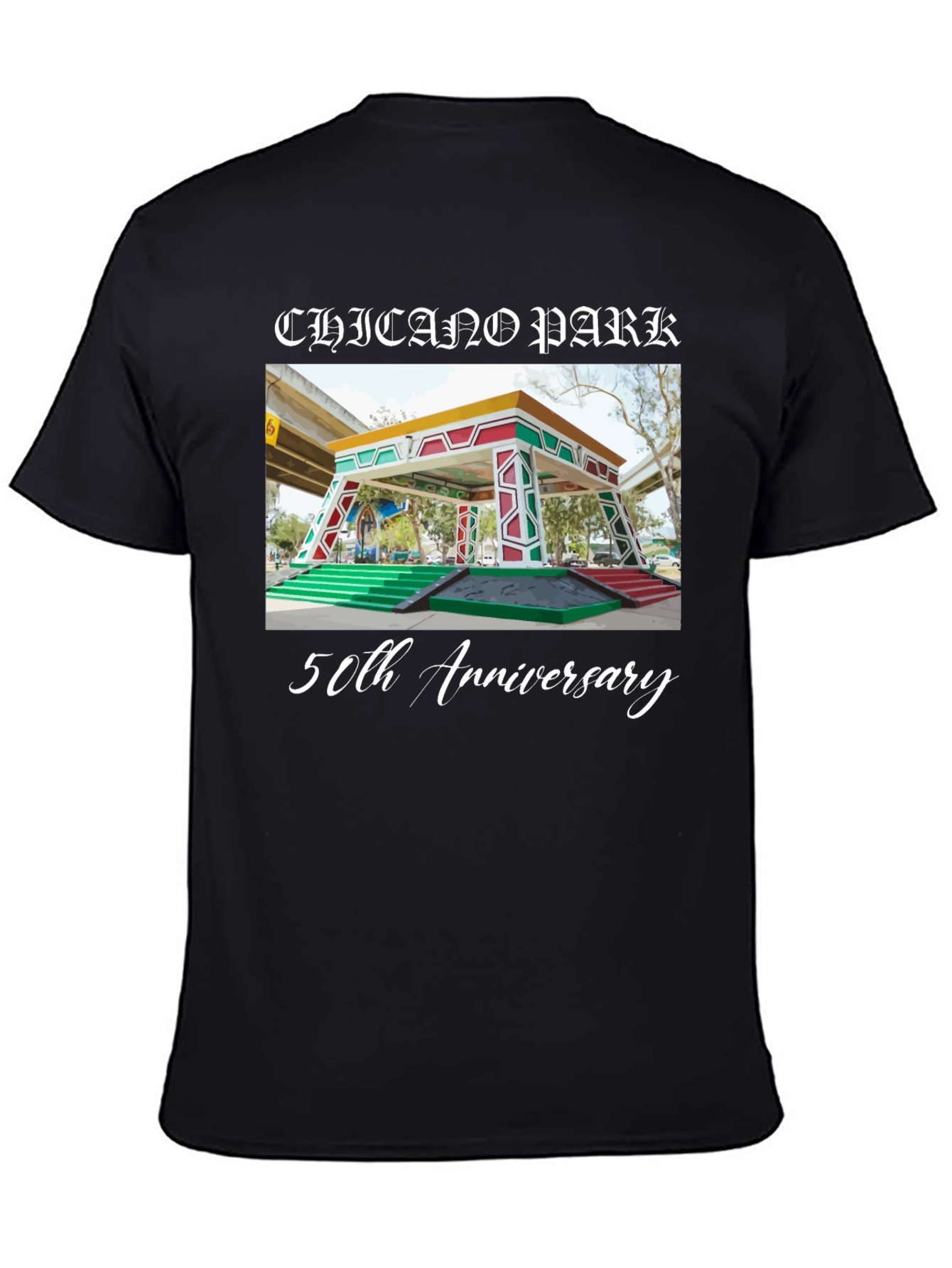 Chicano Park 50th Anniversary Black T-Shirt