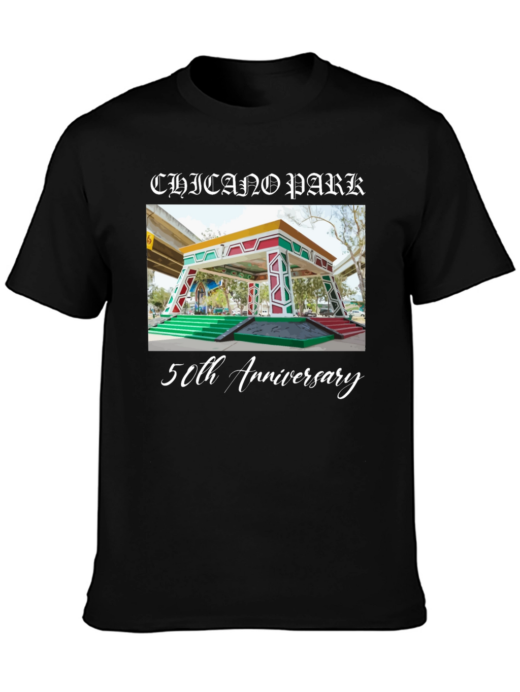 Chicano Park 50th Anniversary Black T-Shirt