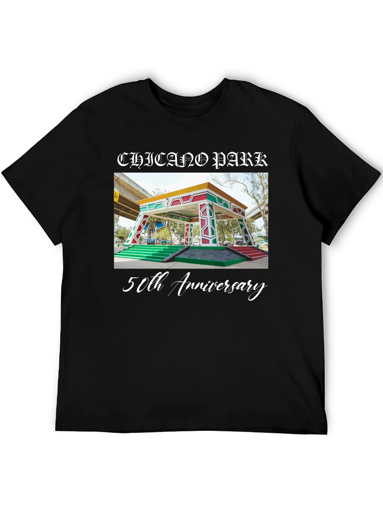 Chicano Park 50th Anniversary Black T-Shirt