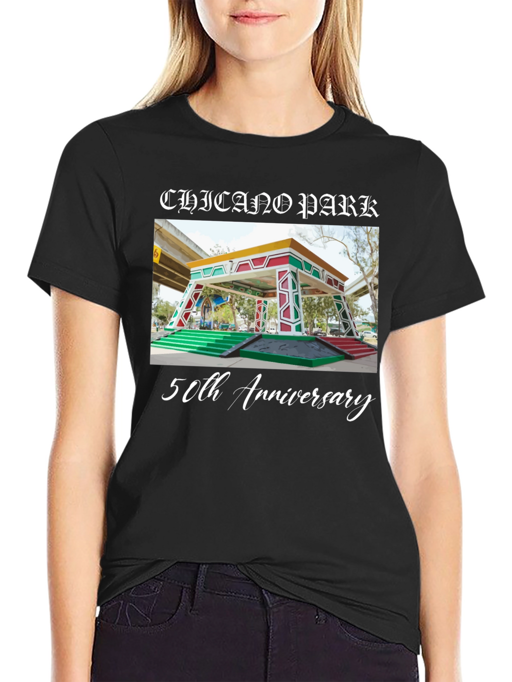 Chicano Park 50th Anniversary Black T-Shirt