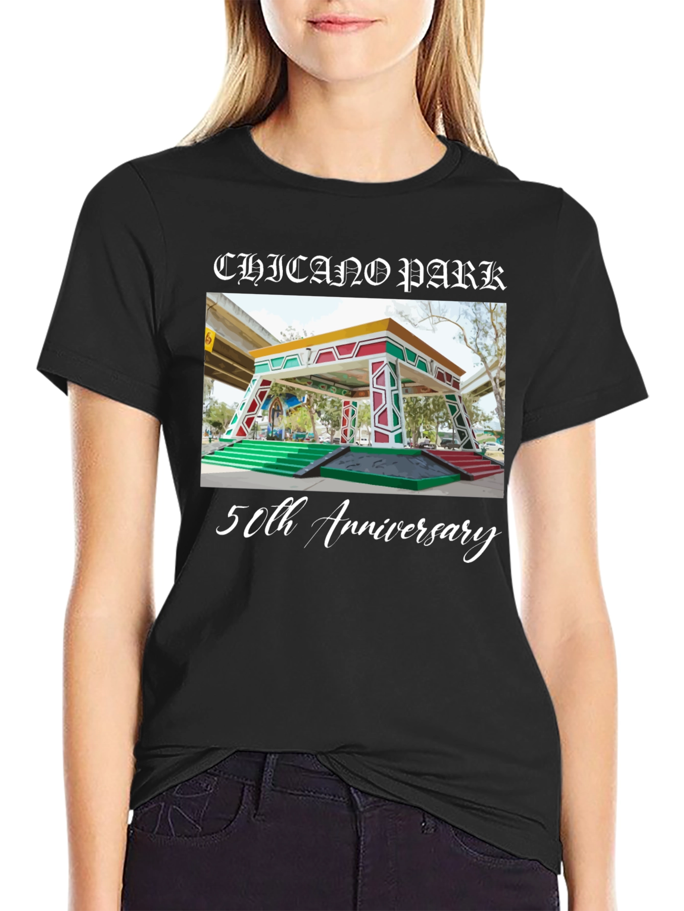 Chicano Park 50th Anniversary Black T-Shirt