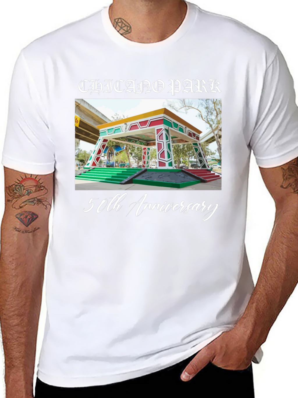 Chicano Park 50th Anniversary Black T-Shirt