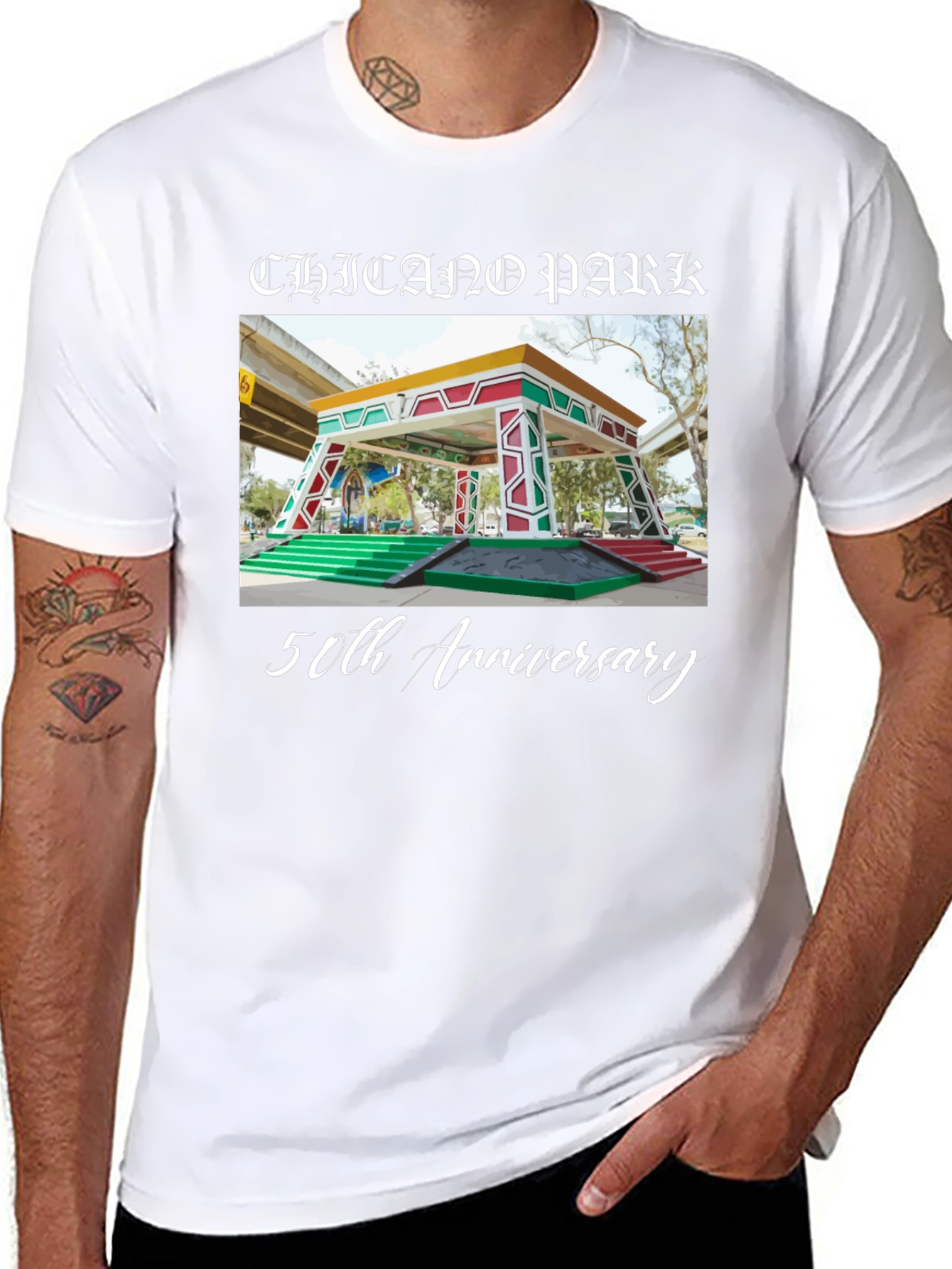 Chicano Park 50th Anniversary Black T-Shirt