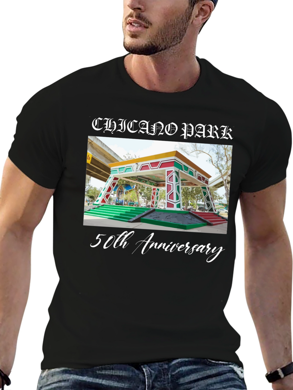 Chicano Park 50th Anniversary Black T-Shirt