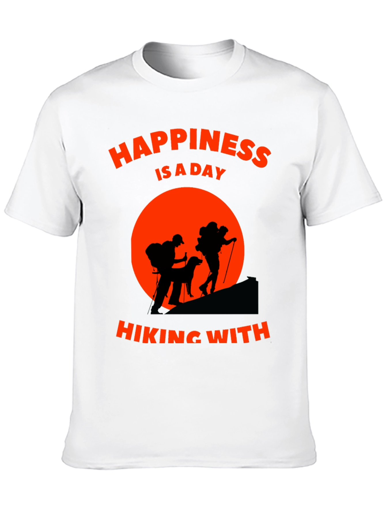 Hiking Adventure T-Shirt - Happiness is a Day Hiking