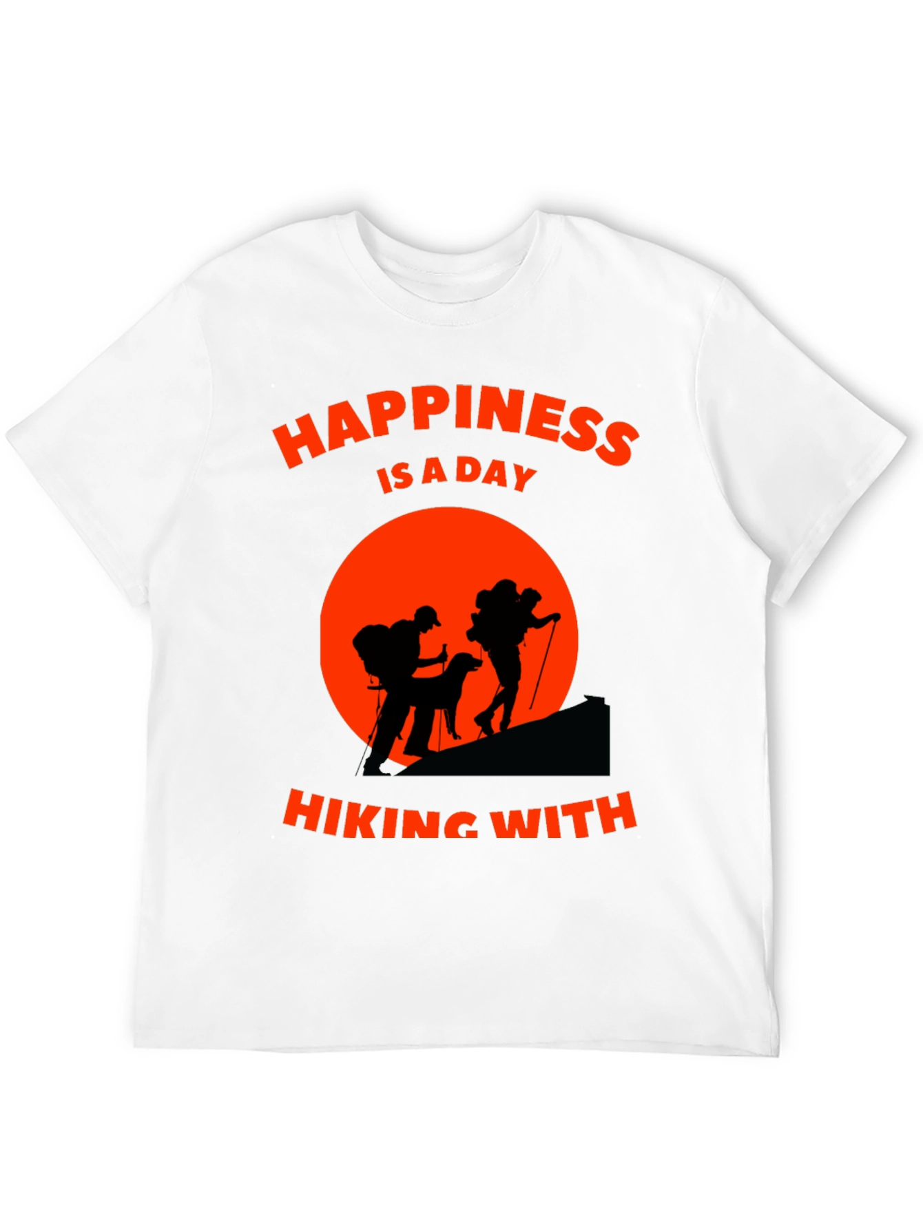 Hiking Adventure T-Shirt - Happiness is a Day Hiking