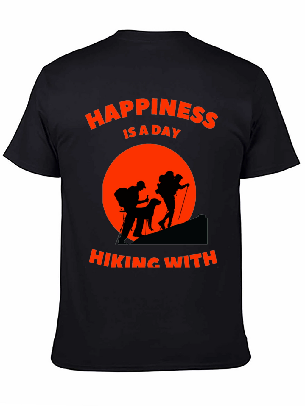 Hiking Adventure T-Shirt - Happiness is a Day Hiking