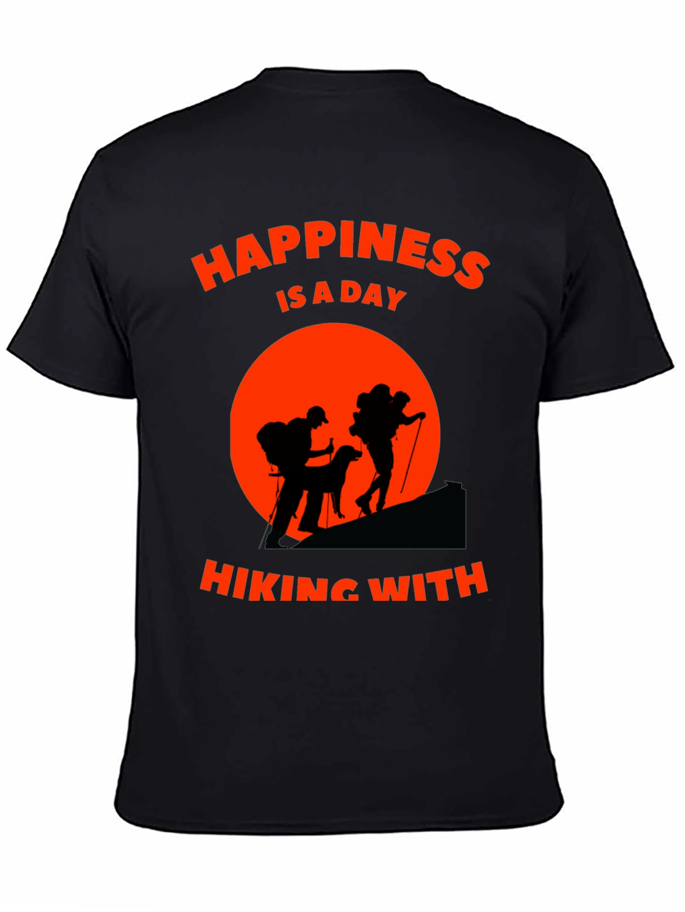 Hiking Adventure T-Shirt - Happiness is a Day Hiking