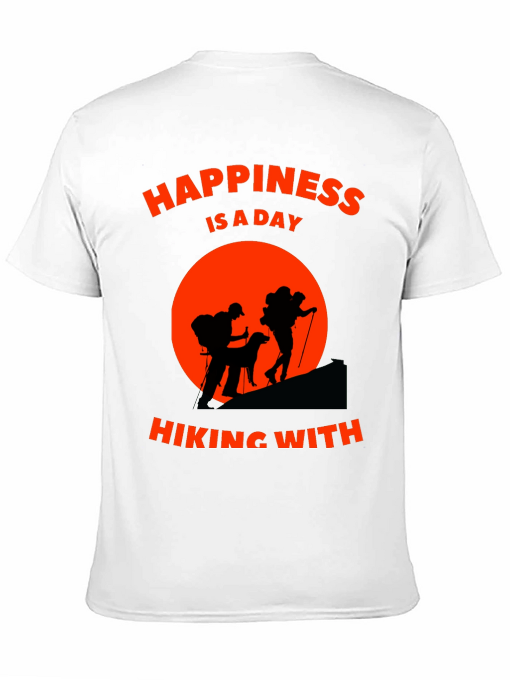 Hiking Adventure T-Shirt - Happiness is a Day Hiking