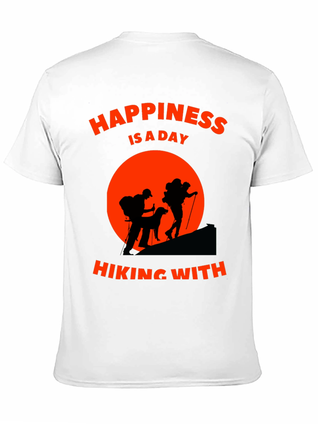 Hiking Adventure T-Shirt - Happiness is a Day Hiking