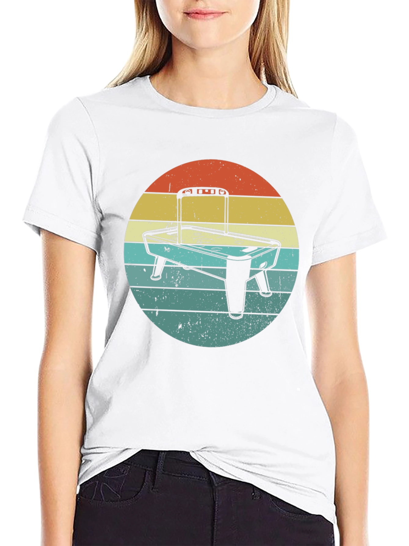 Retro Air Hockey Graphic Tee