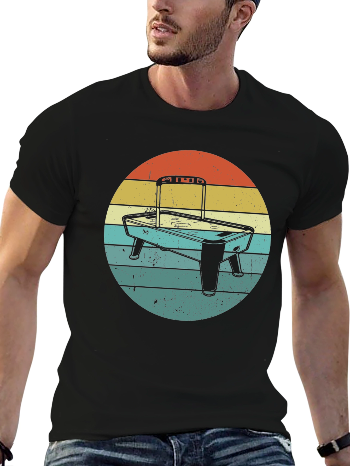 Retro Air Hockey Graphic Tee