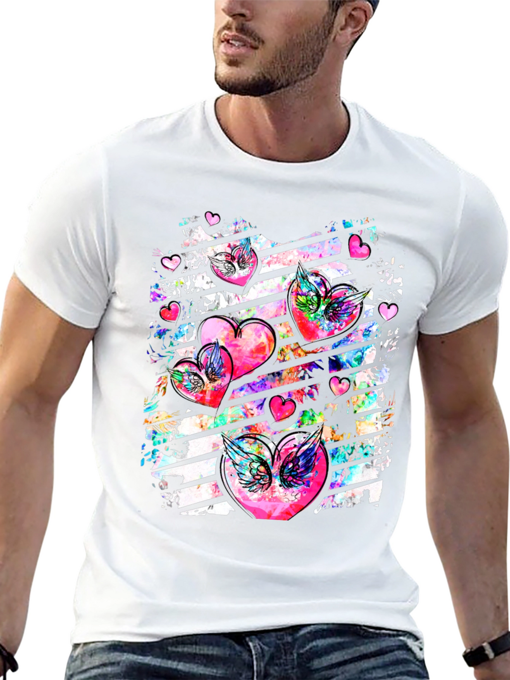 Heart Wings Graphic Tee - Unisex