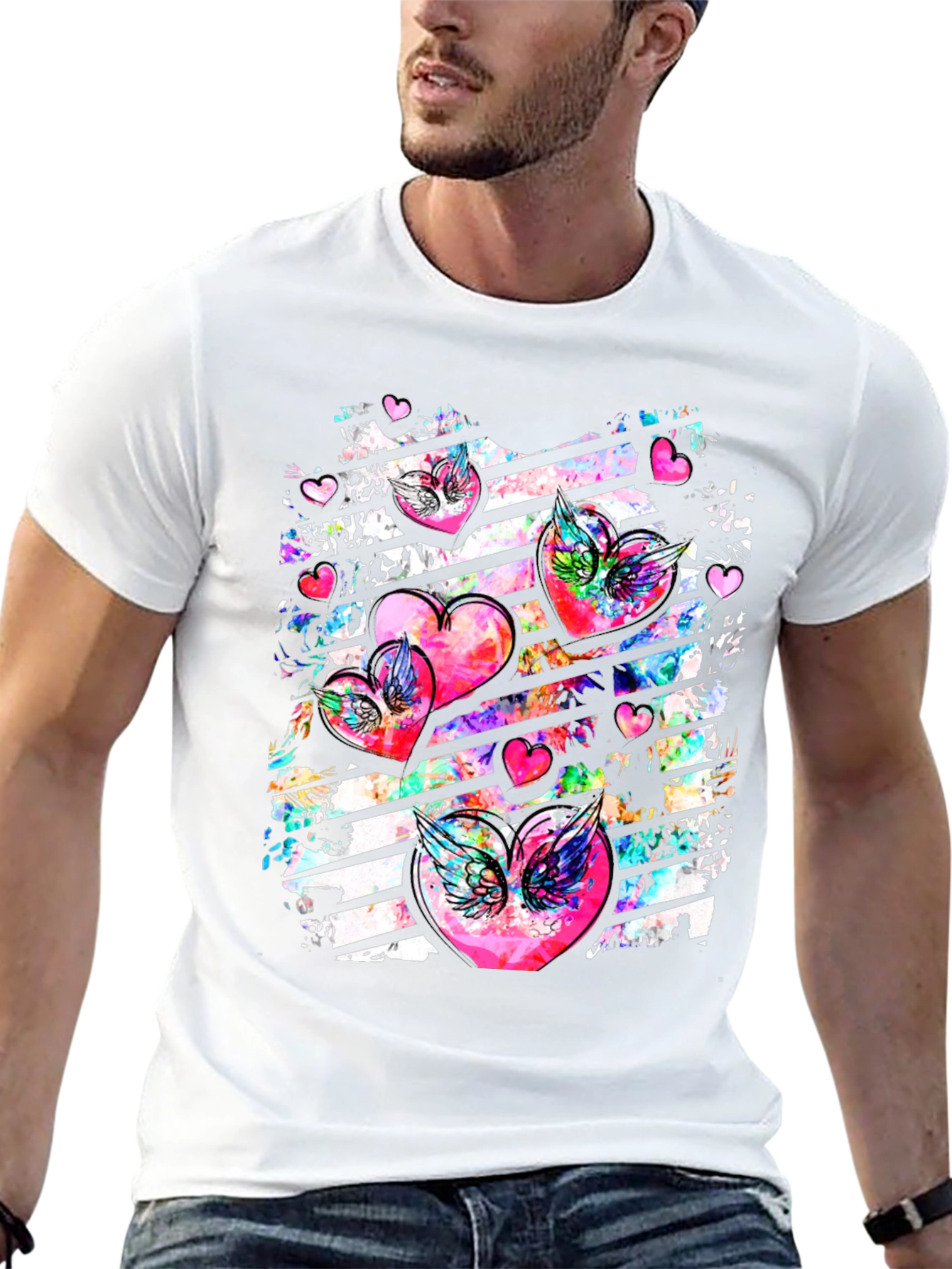 Heart Wings Graphic Tee - Unisex