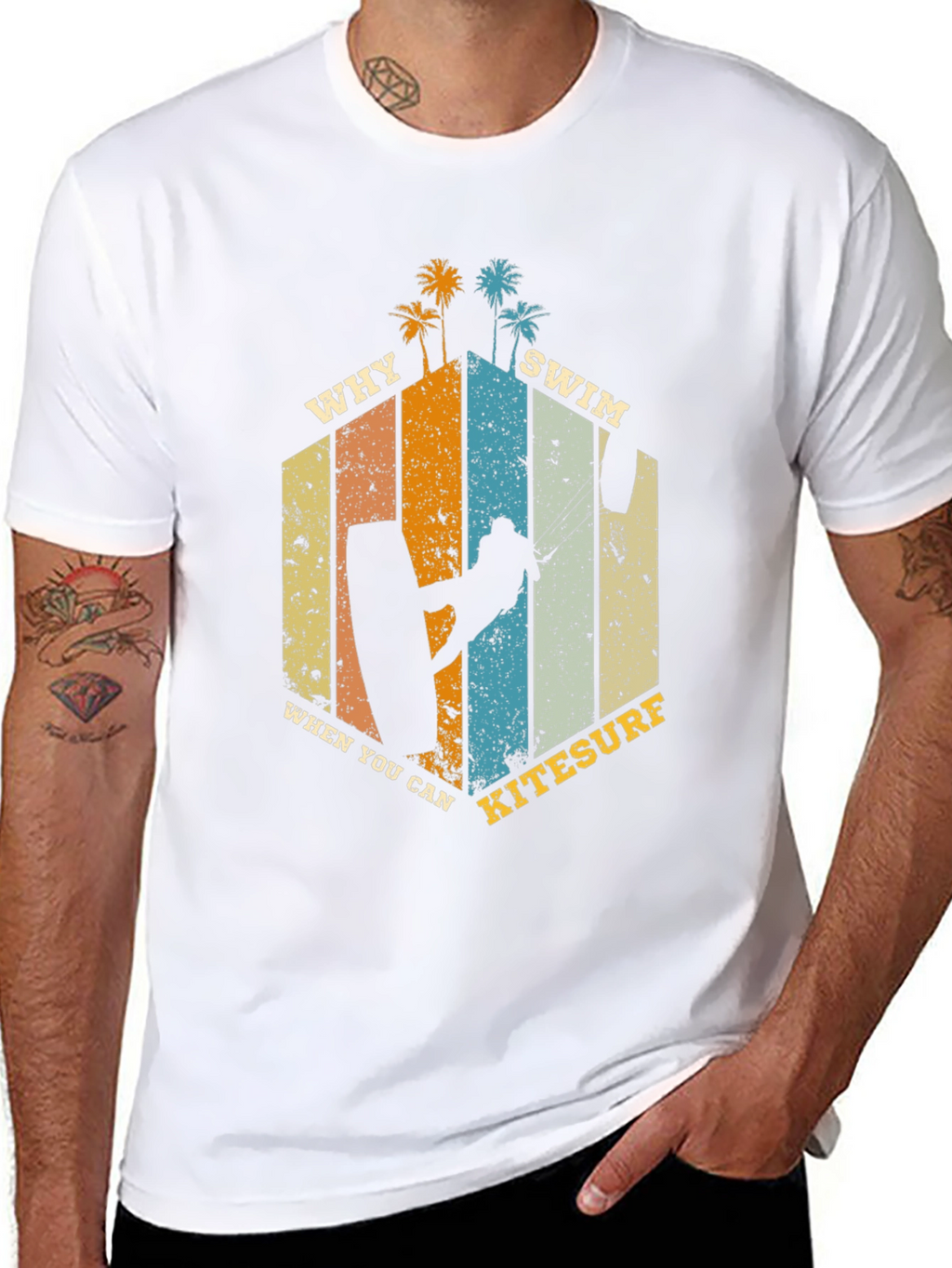 Kitesurf T-Shirt: Why Swim When You Can Kitesurf