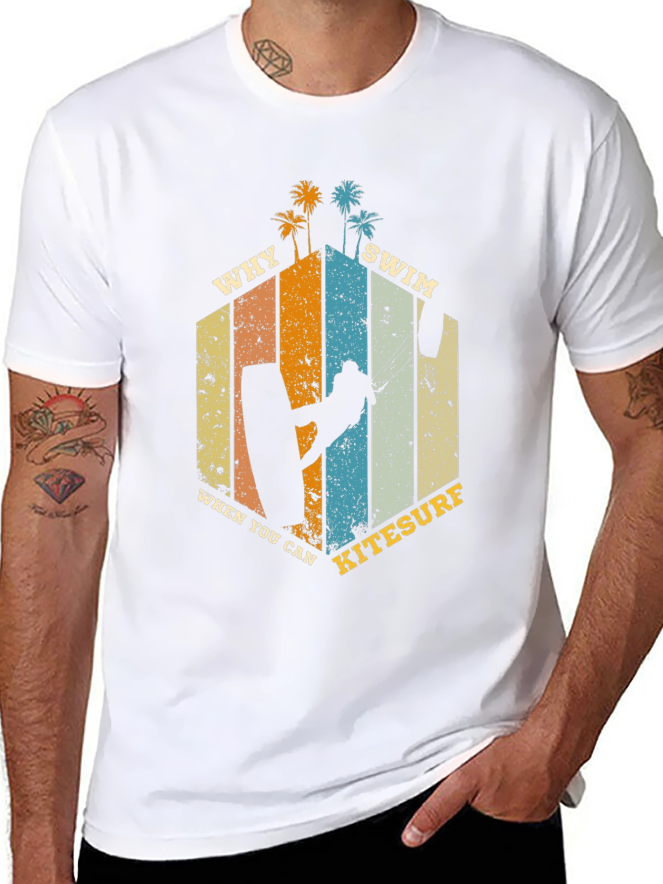 Kitesurf T-Shirt: Why Swim When You Can Kitesurf
