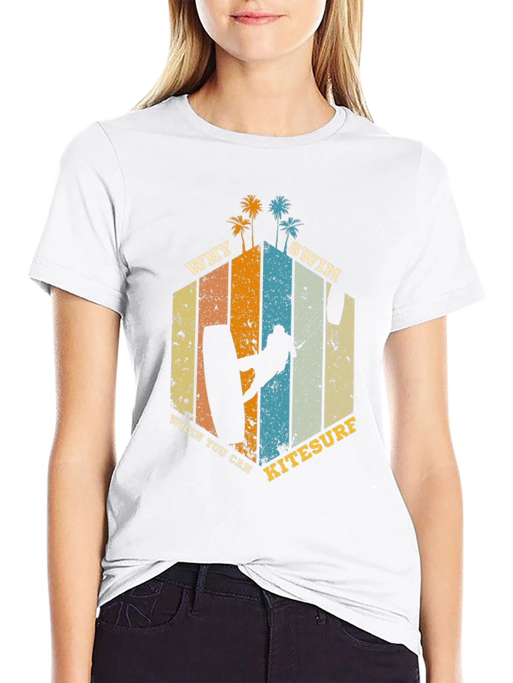 Kitesurf T-Shirt: Why Swim When You Can Kitesurf